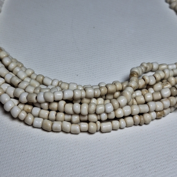 Handmade Multi Strand Glass Bead Bohemian Necklace - Picture 5 of 8